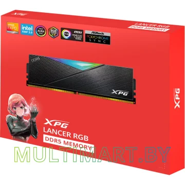 Оперативная память ADATA XPG Lancer RGB 2x16GB DDR5 PC5-51200 (AX5U6400C3216G-DCLARBK) картинка 6